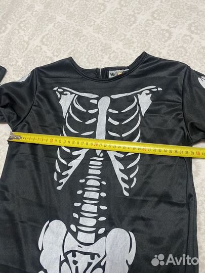 Карнавальный костюм на хеллоуин скелет 7-10 л