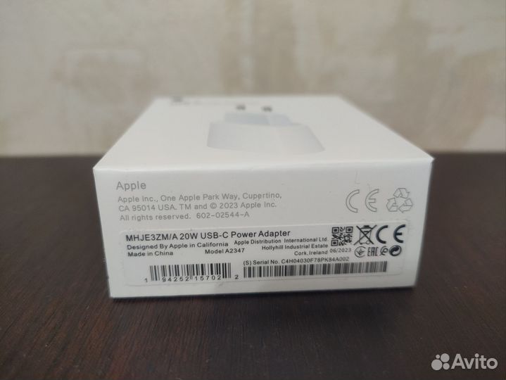 Адаптер питания Apple 20w