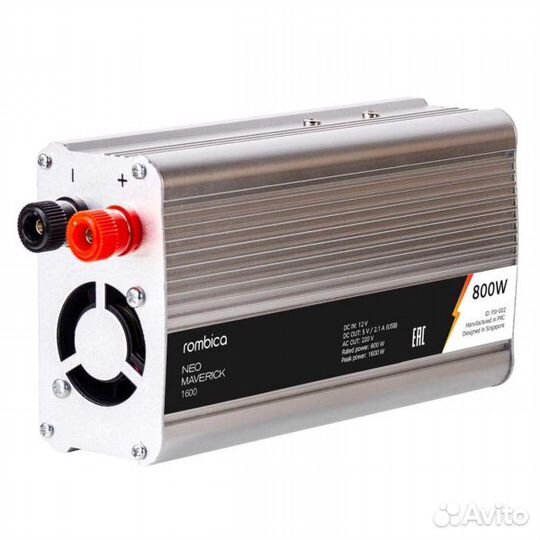 Инвертор 800 Вт 12V-220V преобразователь в авто