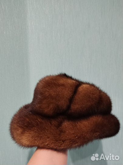 Шапка шляпка норковая новая