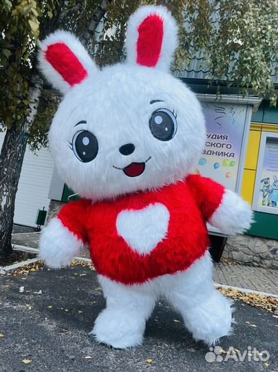 Ростовая кукла лисенок белый мишка