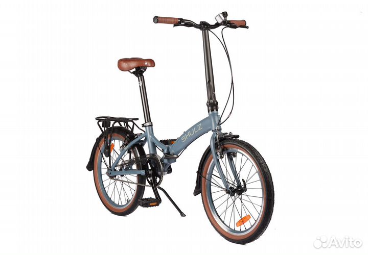 Cкладной велосипед Shulz GOA Single синий лед