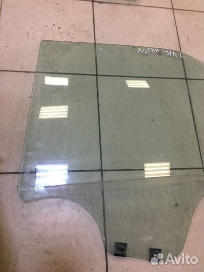 Стекло дверное заднее левое Renault Logan 1