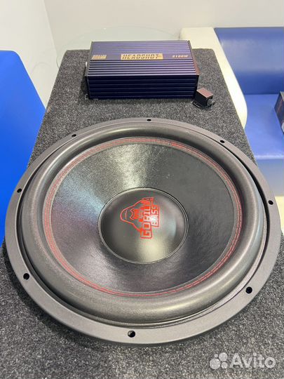Мощный subwoofer 15 + усилитель HS2100 watt