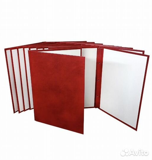 Папка красная твердая формата А4 для документов