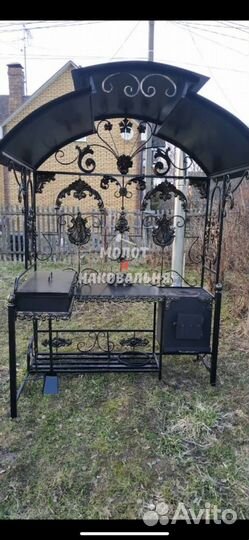 Мангал в стиле лофт