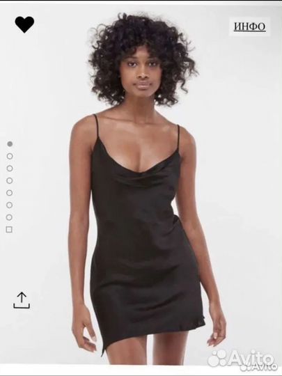 Вечернее платье мини атласное