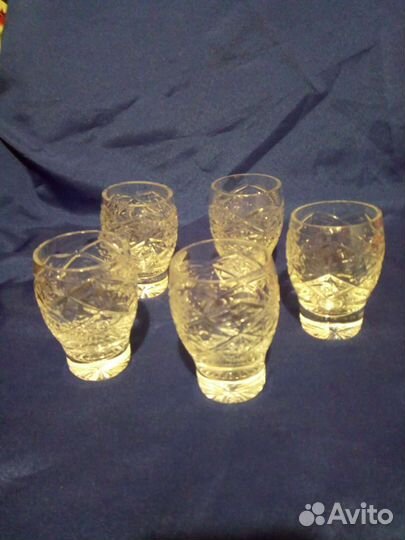 Рюмки стаканы хрусталь чехословакия