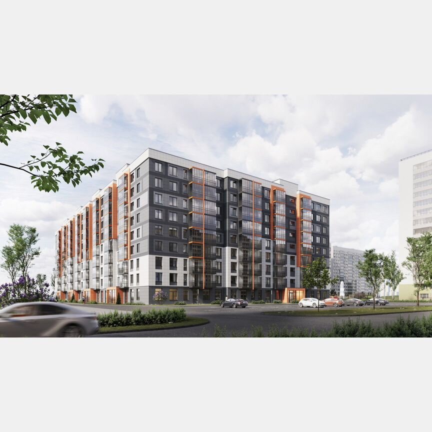 2-к. квартира, 60,7 м², 9/9 эт.
