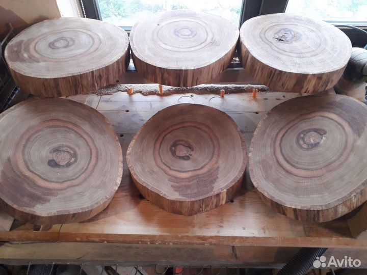Подставки из среза/спила дуба (под заказ)
