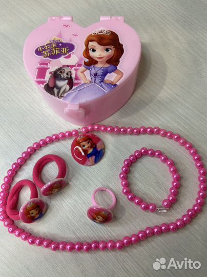 Бижутерия для девочки.Коробочка с зеркальцем