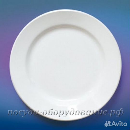 Тарелка d175мм пирожковая белая фаянс