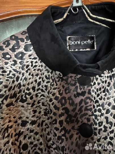 Плащ пальто женское натуральная кожа