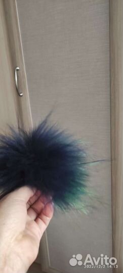 Помпончик меховой, натуральный