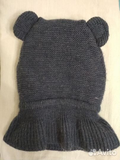 Шапка шлем для малыша зимняя