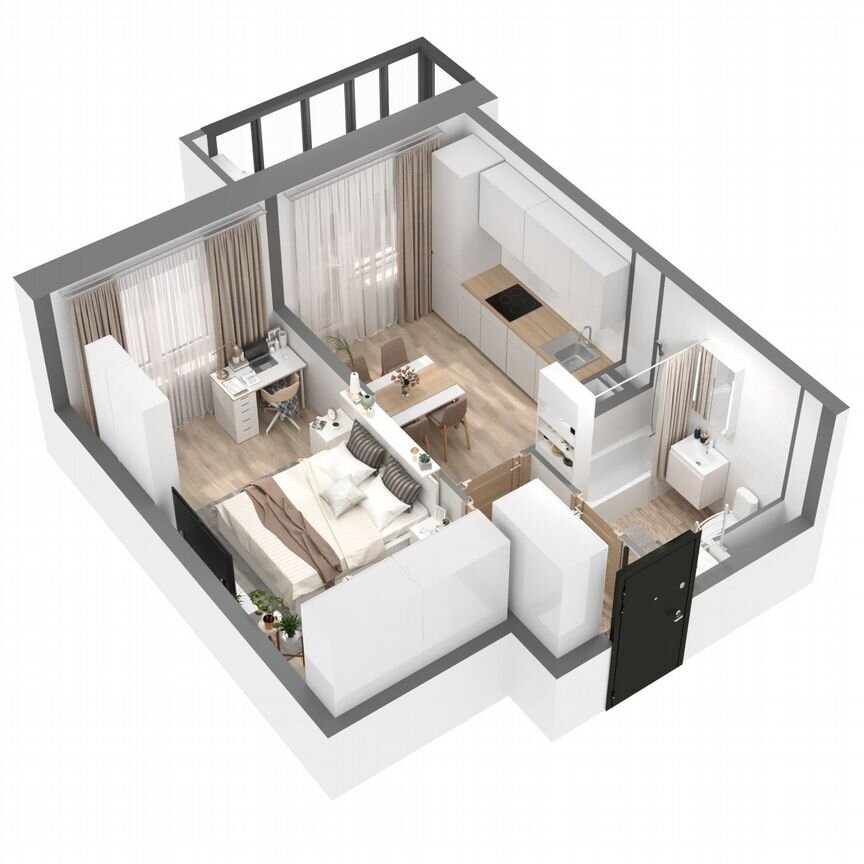 1-к. квартира, 36,1 м², 11/23 эт.