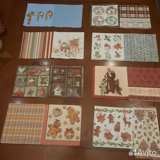 Новогодние салфетки для декупажа