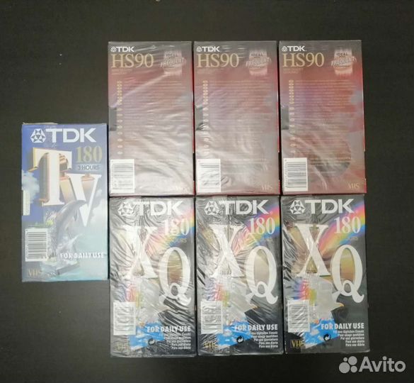 Видеокассеты новые TDK 180