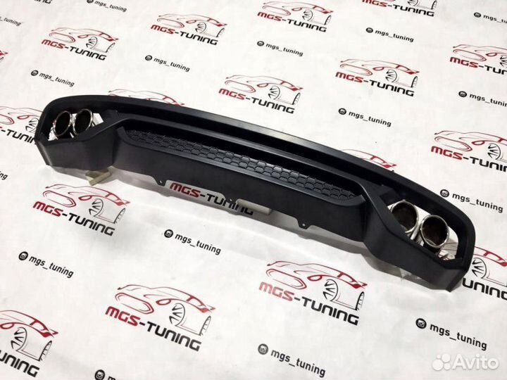 Диффузор на Audi A4 S4 2011-2015 ABT+ Насадки