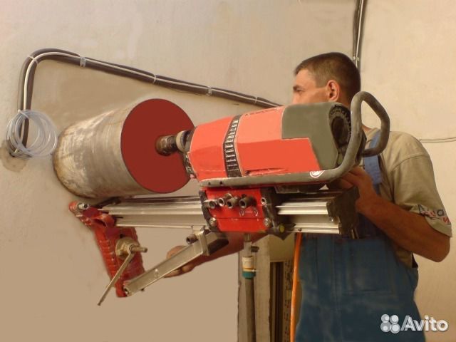 Алмазное бурение железобетона, кирпичной кладки,Ве