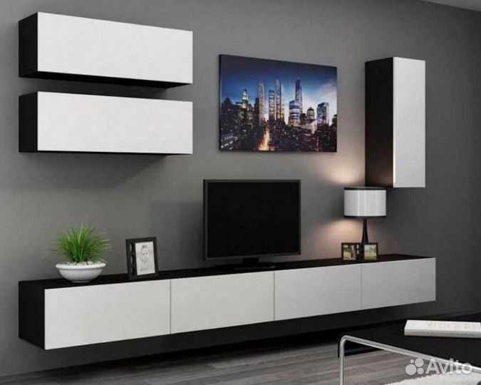 Гостиная тумба под телевизор навесная подвесная