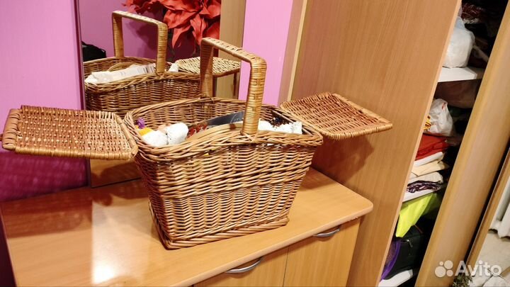 Корзина плетеная большая