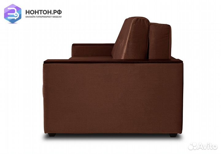 Диван еврокнижка Мадрид Lux темно-коричневый / кор
