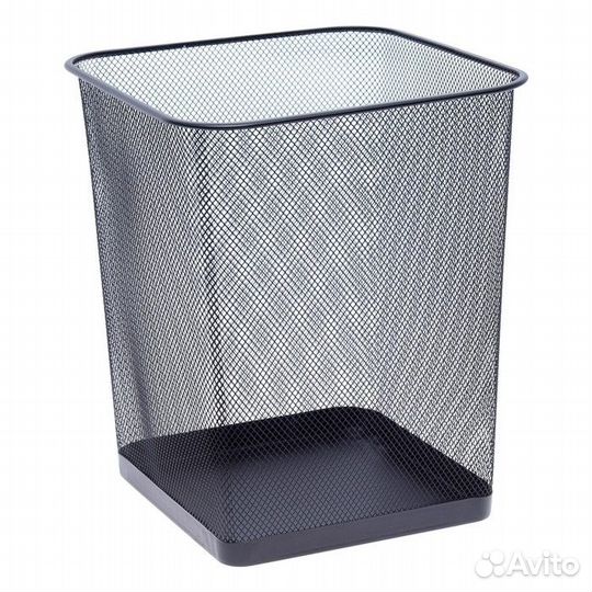 Корзина для бумаг, сетка металлическая, квадратная