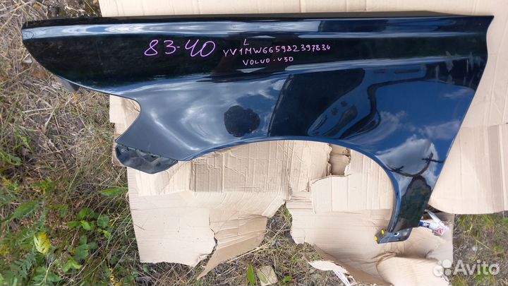 Volvo S40 2004-2012 идеальное крыло левое черное