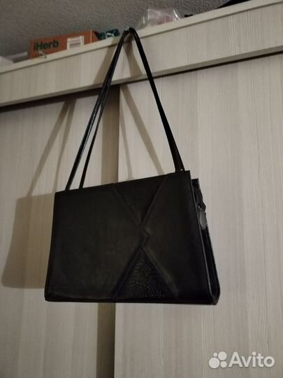 Сумка женская черная винтаж СССР