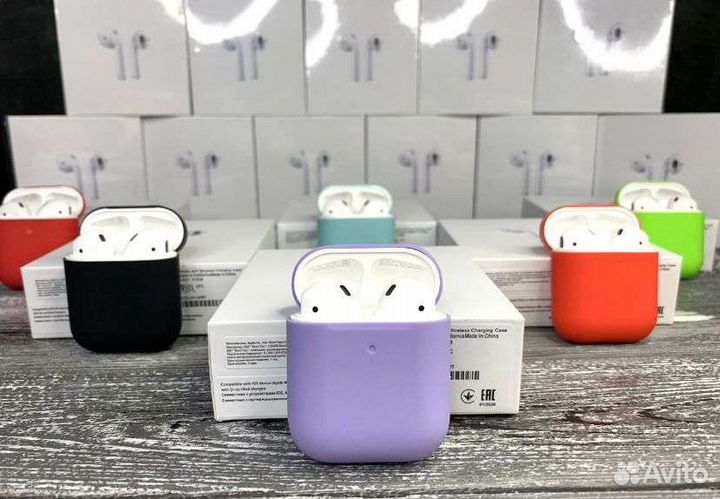 Airpods 2 + чехол