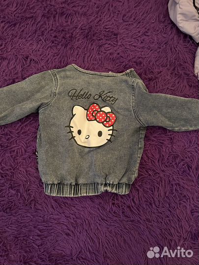 Джинсовая куртка для девочки 80 86