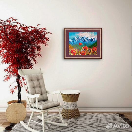 Картина в подарок. Картина с маками