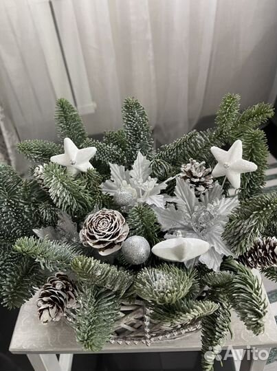 Композиция из нобилиса на новый год