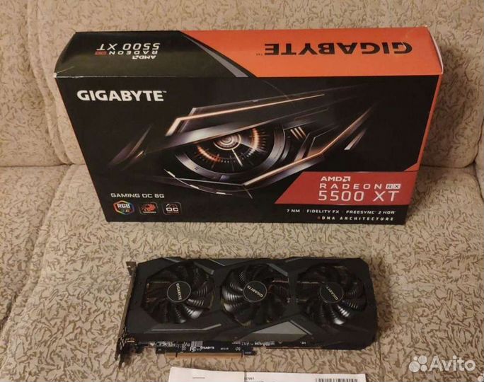 Видеокарта rx5500xt 8gb