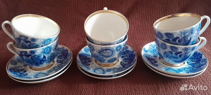 Чайные пары Жар-птица лфз(6 пар)