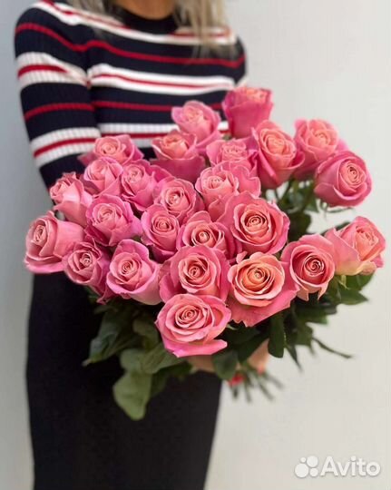 Цветы розы букет