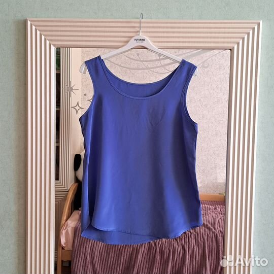 Топ синий S - M