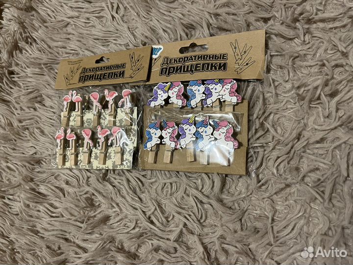 Декоративные прищепки канцелярия декор держатели