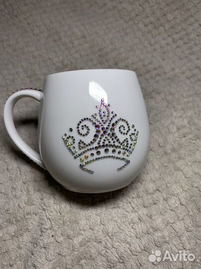 Чашка со стразами