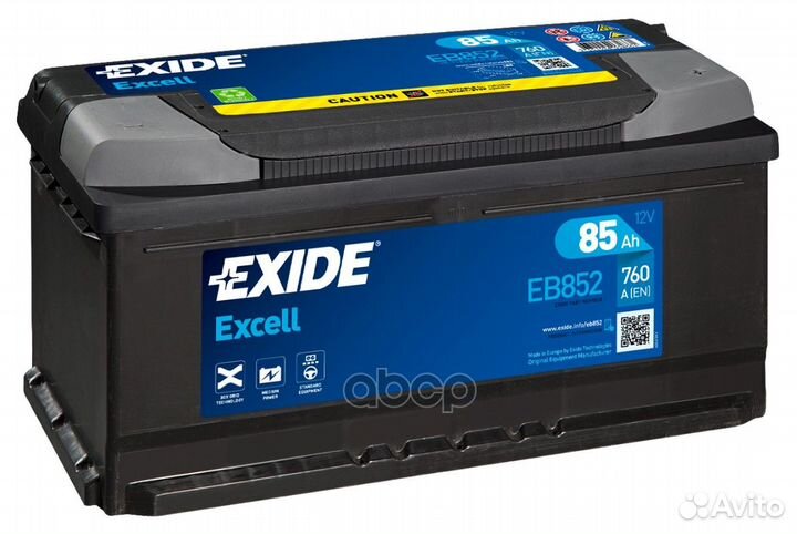 Exide EB852 excell аккумуляторная батарея 19.5