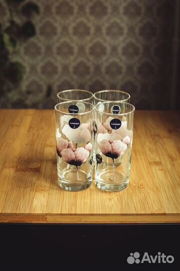Стаканы luminarc, набор стеклянных стаканов