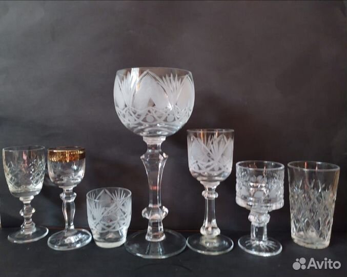 Хрусталь времен СССР Чехословакия Германия Россия