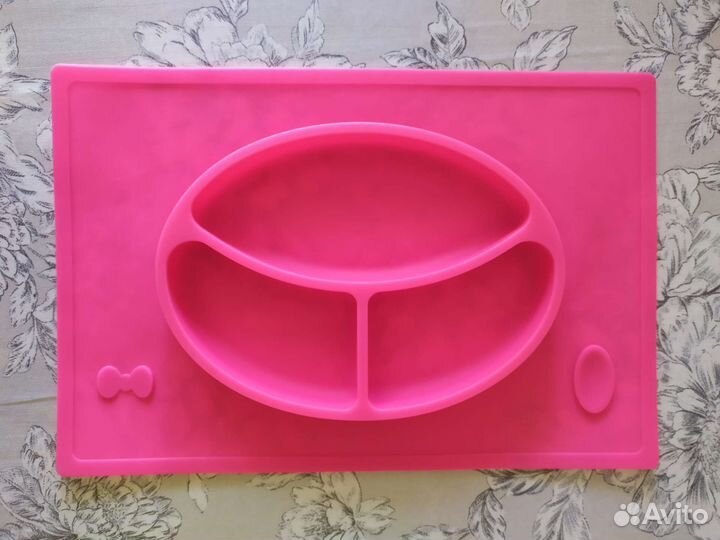 Детская силиконовая тарелка