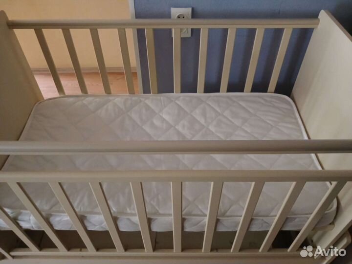 Детская кроватка трансформер, люлька, с комодом