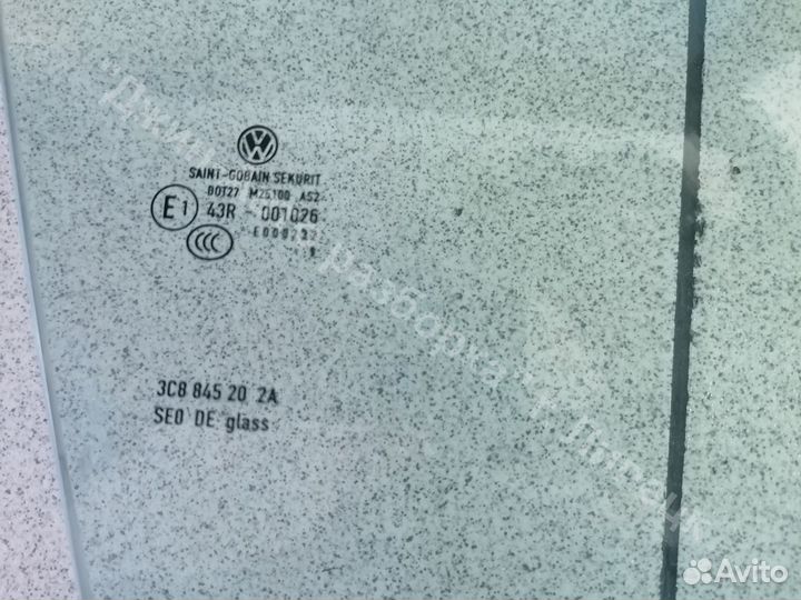 Стекло двери передней Passat CC пассат цц
