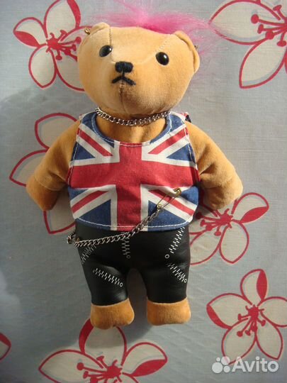 Плюшевая игрушка мишка панк