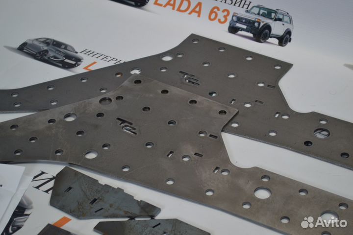 Комплект передних усилителей лонжеронов Нива Урбан