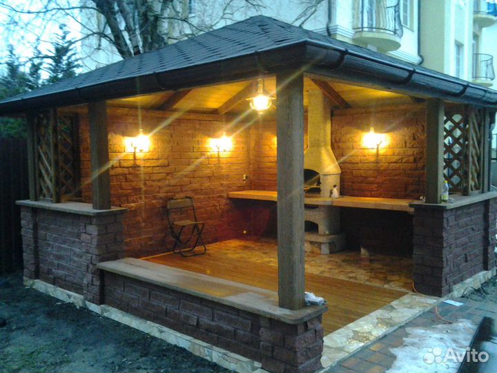 Беседки, террасы, навесы, балконные ограждения