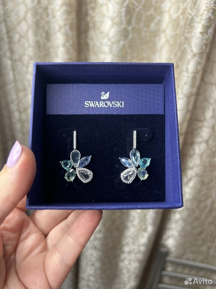 Swarovski серьги оригинал новые